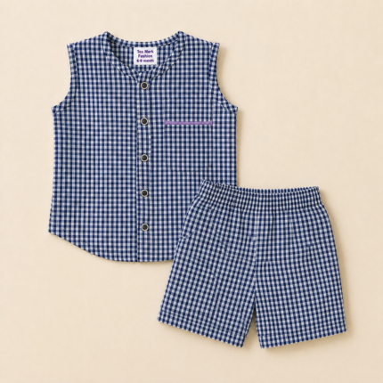 Baby boy sleeveless dress set
