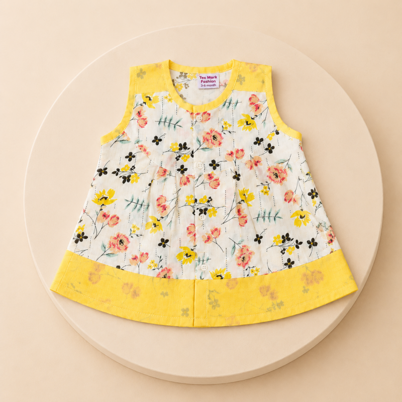 Premium Baby Girl Dress | Soft Vaxi Voil Fabric | Comfortable & Stylish Wear