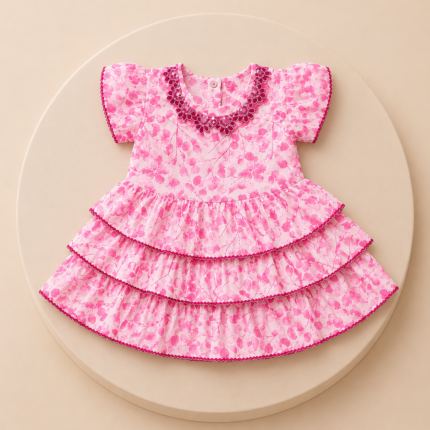 Premium Baby Girl Dress | Soft Vaxi Voil Fabric | Comfortable & Stylish Wear