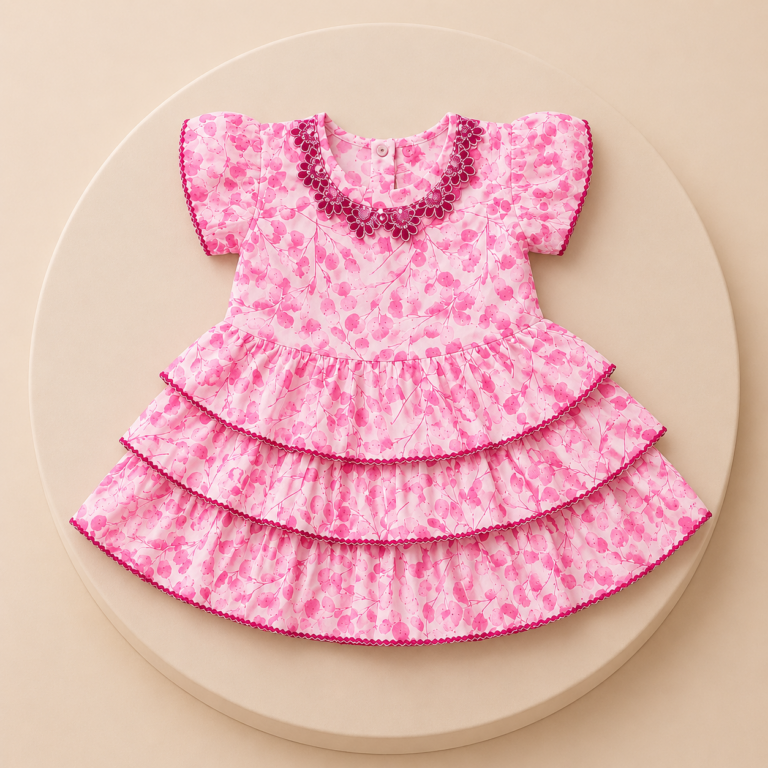 Premium Baby Girl Dress | Soft Vaxi Voil Fabric | Comfortable & Stylish Wear